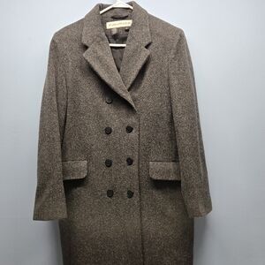 Evan Picone Women's Gray Wool Coat